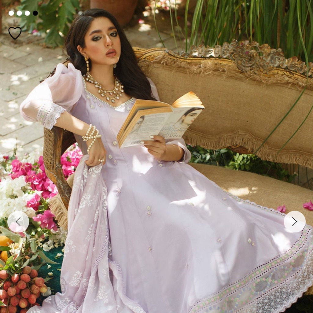 Farah Talib Aziz Elegant Lavender Dress